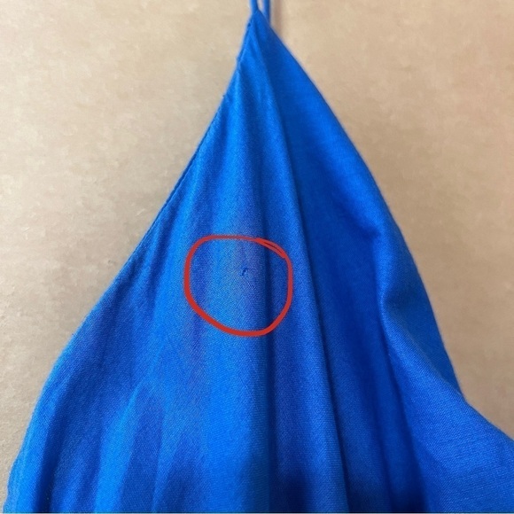 Alice + Olivia | Webber Cowl Neck Mini Dress Belted Godet Dress Blue Size 6 - Picture 9 of 16